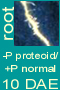 -P proteoid/+P normal roots 10 DAE